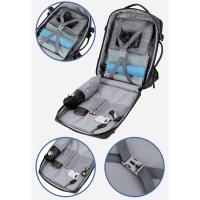 Mochila de viaje clásica para hombre, morral de negocios expandible con USB, bolsa de gran capacidad para ordenador portátil, impermeable, a la moda - details 20