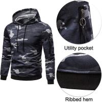 Conjunto Deportivo de Dos Piezas para Hombres Sudadera Táctica de Capucha y Pantalones de Fitness Cálido y Transpirable Estilo Casual de Jogging - details 4