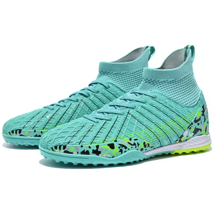Zapatos de fútbol de caña alta para hombres y mujeres TF uñas rotas AG uñas largas césped deportes - 1