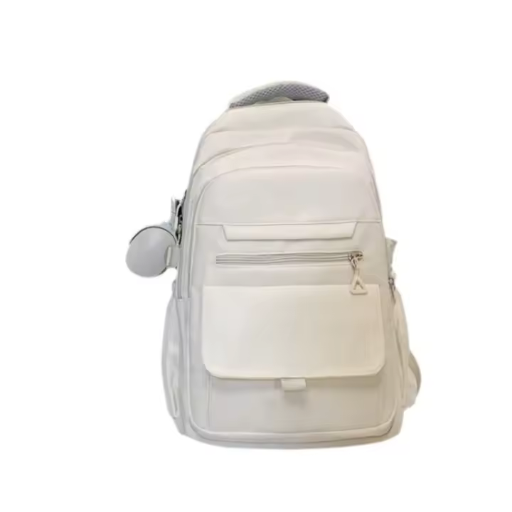 Bolso escolar de diseño para estudiantes de secundaria femenino, mochila de estilo universitario para estudiantes de secundaria, mochila versátil simple para estudiantes universitarios de color sólido - 1