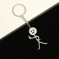 1 par de llaveros divertidos de Stickman con forma de corazón y dedo, llavero de acero inoxidable con garabatos para mujer y hombre, bolso, colgante para llaves de coche, regalo para pareja - details 5