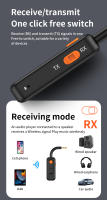 Adaptador de Audio con Bluetooth 5,4, transmisor y receptor de Audio inalámbrico AUX de 3,5mm, música HIFI con micrófono HD para auriculares de coche y TV - details 3