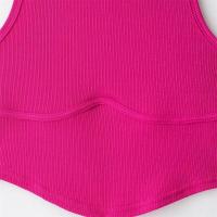 2025-Camiseta corta sin mangas con cuello redondo, chaleco informal de temperamento versátil, novedad de verano, ropa de mujer - details 4
