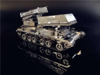MMZ modelo nanyuan kit de modelo de Metal 122mm lanzador de cohetes multibarril Voertuig DIY 3D corte láser modelo rompecabezas juguetes para adultos - details 9