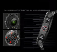 Reloj inteligente deportivo para hombre, dispositivo con Bluetooth, asistente de voz, llamada, batería de 710mah, pantalla HD de 1,85 pulgadas, linterna, rastreador de salud remoto - details 3