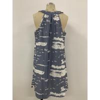 Primavera Verano Tie-Dye Print Tank Top Casual con cuello en V Vestido camisola de mujer - details 1