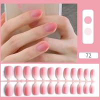 Arte de Uñas de Diseño Abstracto de Mariposa Prensa de Uñas Sin Pegamento, 24 Piezas, Estilo Luna/Sol/Venus Desnuda - details 6