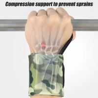 Muñequera deportiva de camuflaje para levantamiento de pesas, banda protectora para el pulgar, 1 piezas - details 6