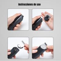 Juego de cortapelos profesional y recortadora MS-806 recortadora todo en uno, Kit 8 en 1 para afeitado masculino, recorte de barba, corte de pelo, nariz, orejas y más, con lámina ultraafilada, estuche, recargable - details 9