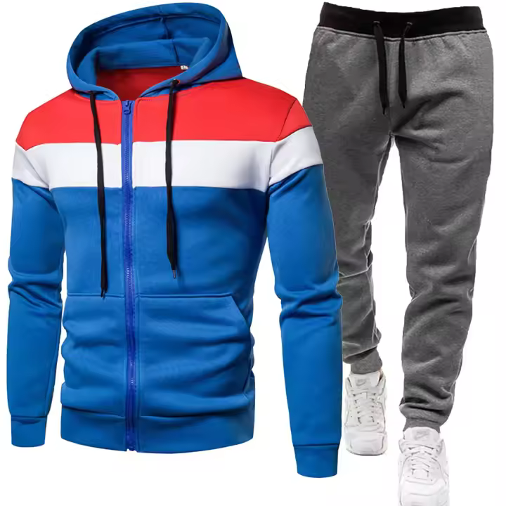Moda de invierno con capucha para hombre, estilo informal. - 1