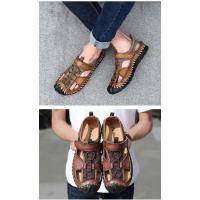 Sandalias de cuero para hombre, zapatos informales antideslizantes, cómodos, transpirables, para playa, talla grande 38-48 - details 22
