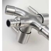 Grifo de lavado de doble salida multifunción de acero inoxidable 304 alargado uno en dos - details 3