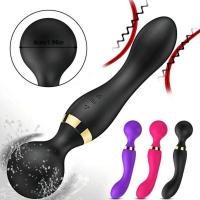 Potentes AV vibrador dildos varilla mágica mujeres doble cabeza clitoris estimulador Gspot vagina masajero adulto juguetes sexuales para la mujer - details 7