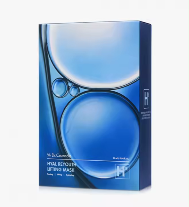 Dr.Ceuracle Hyal Reyouth Lifting (10 mascarillas) - Una mascarilla en hoja reponedora para pieles deshidratadas, hidratación duradera - 1