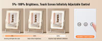 SucceBuy Espejo de tocador con luces: 3 modos de color, aumento 5X, 360 °   rotación - details 1