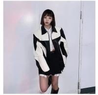 Chaqueta de piel sintética para hombre de otoño e invierno, cortavientos acolchado, abrigo Bomber de motociclista para mujer - details 2