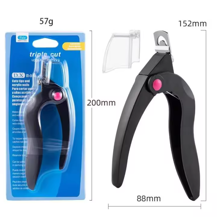 Cortinas acrílicas, estable de acero inoxidable para belleza, herramienta de manicura, cortador profesional de cápsulas para uñas - 1