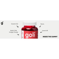 Goli Vitaminas gomosas de vinagre de sidra de manzana, 60 unidades, vitamina B12, sin gelatina, sin gluten, vegana y sin OGM - details 2