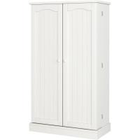 Armario de cocina con puertas y estantes ajustables de 180 cm para comedor, salón, color blanco - details 8