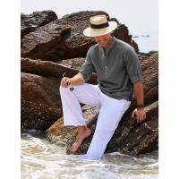 Camisa de manga larga para hombre, abrochada camisa recta, estilo piña, blusa informal - details 2