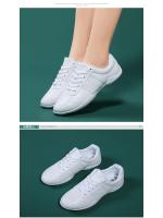 Zapatillas de baile fitness, zapatillas de aeróbic de competición, zapatillas de entrenamiento de animadoras, zapatillas de competición blancas para hombre y mujer. - details 2