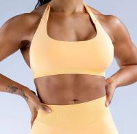 Sujetador deportivo sin costuras para mujer, ropa deportiva de secado rápido con Espalda descubierta, alta elasticidad, a prueba de golpes, para Yoga - details 39