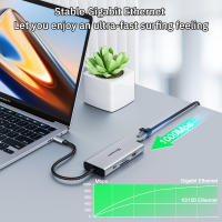 Estación de acoplamiento USB C con monitor doble, con doble para MacBook Pro en 1 adaptador 9 4K a 60Hz, 3 USB, Gigabit - details 3