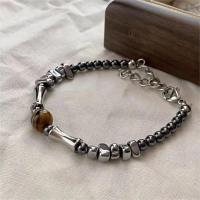 Pulsera de Obsidiana Ligera de Lujo Estilo Chino Vintage Diseño Neutro y Elegante - details 7