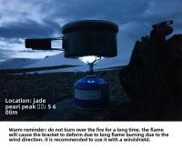 Quemador de gas portátil plegable de aleación de titanio para barbacoa CASS para acampar al aire libre, estufa de picnic - details 5