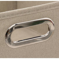 Caja de almacenamiento de tela - Cesta organizadora plegable - Beis- 5 FIVE - Varios Tamaños - details 6