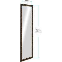 Espejo de Pared Completo 35x140cm Marco Exterior 42,5x147,5cm MOD-144 Nogal-Madera - details 1