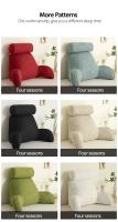 Almohada de Lumbar de Poliéster 100% Cojín de Estudio de Lectura con Bolsillos y Apoyo de Brazo para Cama, Sofá, Silla de Oficina - details 11