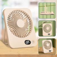 Mini Ventilador USB Recargable Portatil Silencioso, 5 Velocidades 180 ° Plegable Viento Fuerte para Oficina, Mesa, Hogar, Fitness, Viajes, Camping, Exterior - details 9