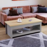 café, Madera de ingeniería, Gris, H 40.5 x W 105 x D 47 Cm - details 1