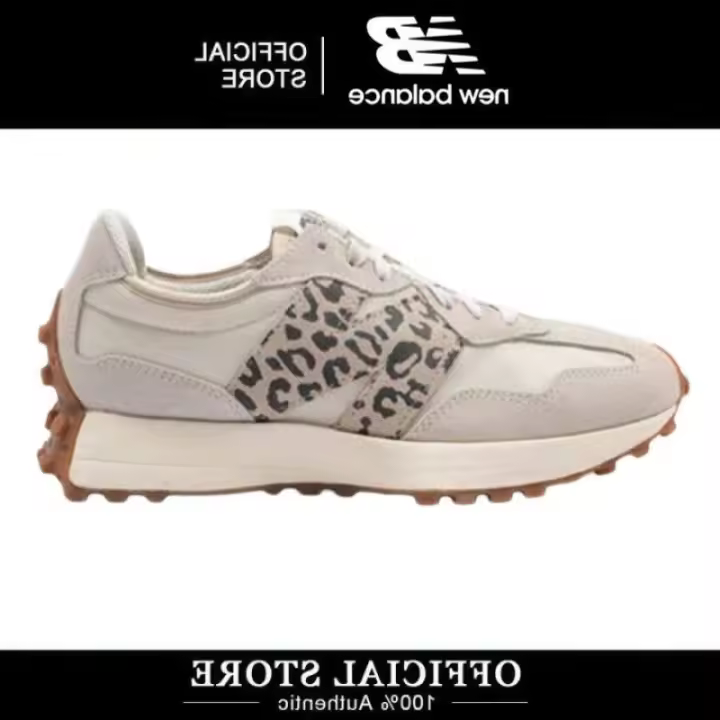 LETEN 100% auténtico NB 327 estampado de leopardo MS327ANA para hombres y mujeres Retro Casual zapatos para correr pegatinas de pared - 1
