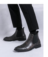 Botas Chelsea con estilo simple clásico conjunto de pies botines casuales de negocios británicos - details 11
