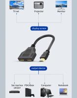 Divisor HDMI 1 a 2 Adaptador Doble Female HDMI Versión 1.4 Resolución 1080P - details 5