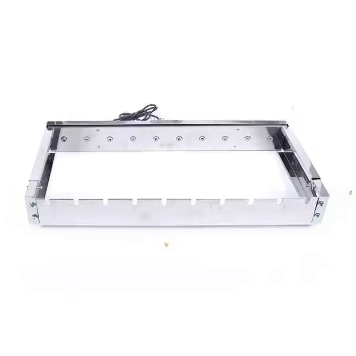 Parrilla eléctrica de acero inoxidable para barbacoa, rejilla para parrilla, pinchos, giro automático, utensilios de cocina - 1