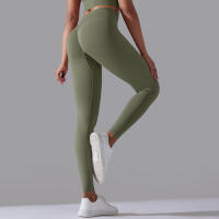 Pantalones de yoga sin costuras para mujer, ropa deportiva Fiess, leggings de cintura alta, pantalones de ejercicio para correr, 11 colores - details 23