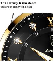 Reloj Deportivo de Acero Inoxidable POEDAGAR Resistente al Agua, Luminoso, Fecha y Semana en Su Buzón, Regalo Perfecto para Hombres, Papá, Amor - details 5