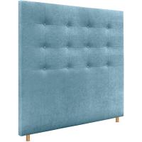 Cabecero Capitoné hasta el Suelo Cabezal 8cm tapizado Tela y Polipiel para Cama Dormitorio (160x120cm (150/160), Tela Beige) - details 7