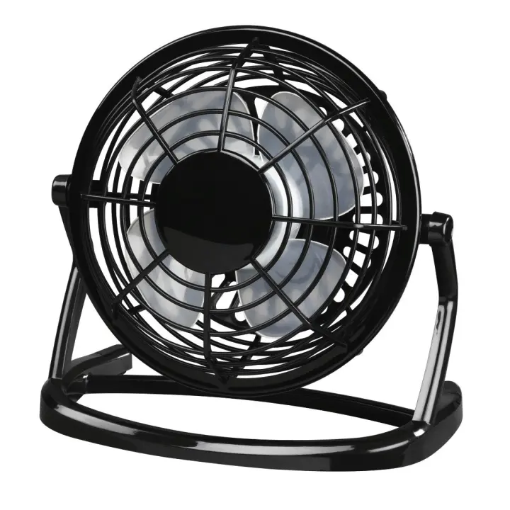 Ventilador silencioso de escritorio USB, Mini Ventilador Negro - 1