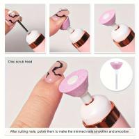 Kit de Cuidado de Uñas 5 en 1, Taladro Eléctrico Recargable por USB con Luces LED Coloridas, Sin Olor, Perfecto - details 1