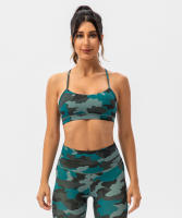 SHINBENE Sujetador Deportivo de Yoga para Mujeres con Estampado Camuflaje Diseño de Espagueti y Tirantes Delgados Fitness Gimnasio XS-XL - details 31