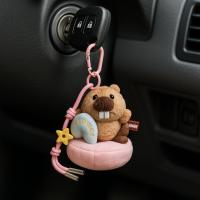 Llavero Kawaii de peluche de marmota, adornos de dibujos animados, muñecos de marmota, colgante para bolso, llavero colgante para coche, regalo para niña - details 9