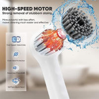 Cepillo de limpieza eléctrico recargable, inalámbrico, automático, para cocina, 2 horas de batería, life_2, cable de carga USB - details 7