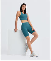 SHINBENE-pantalones cortos con bolsillo para mujer, Shorts suaves y acogedores para entrenamiento, Yoga y motociclista - details 0
