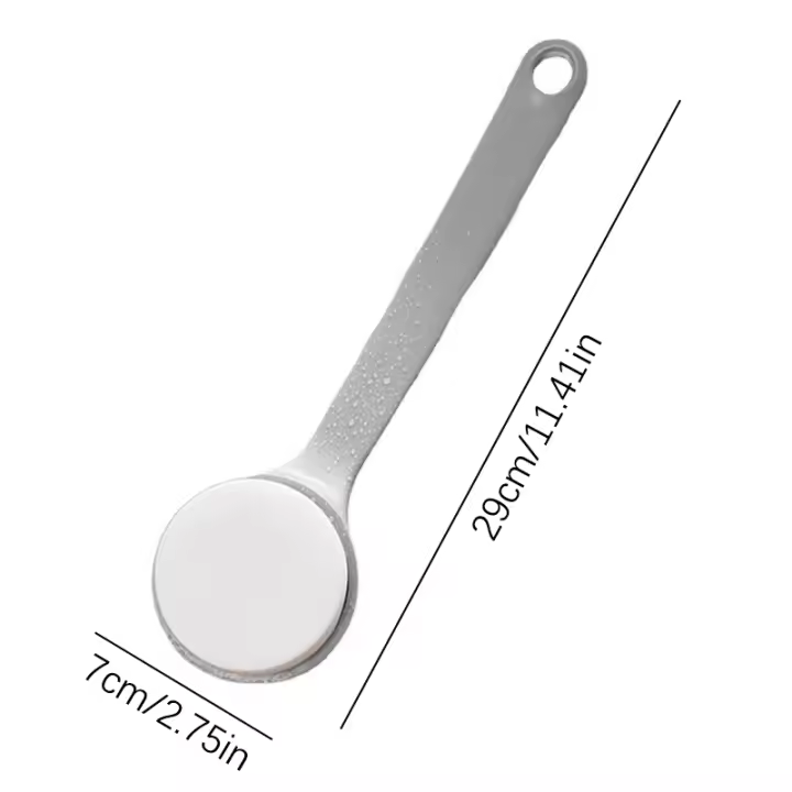 1 Uds aplicador de loción cepillo corporal de baño cepillo acolchado con mango de largo alcance autoaplicación para la espalda pies crema para la piel protector solar - 1
