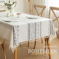 Mantel de lino para mesas rectangulares, manteles franceses lavables para fiestas, mesa de comedor de cocina interior y exterior - details 4