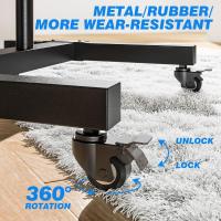 Soporte de TV con ruedas para televisores de 32, 43, 50, 55, 65, 75 y 80 pulgadas - Soporte de TV con patas inclinables - Soporte de TV de suelo con altura ajustable y móvil |   MAX Vesa 600x400mm 50 KG - details 4